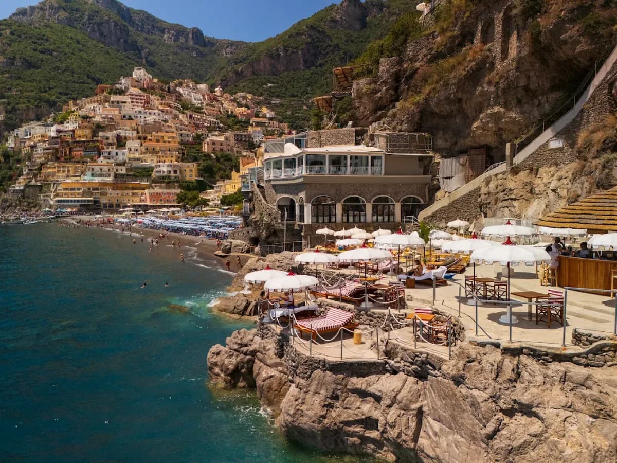 Beach clubs in Amalfi Coast
