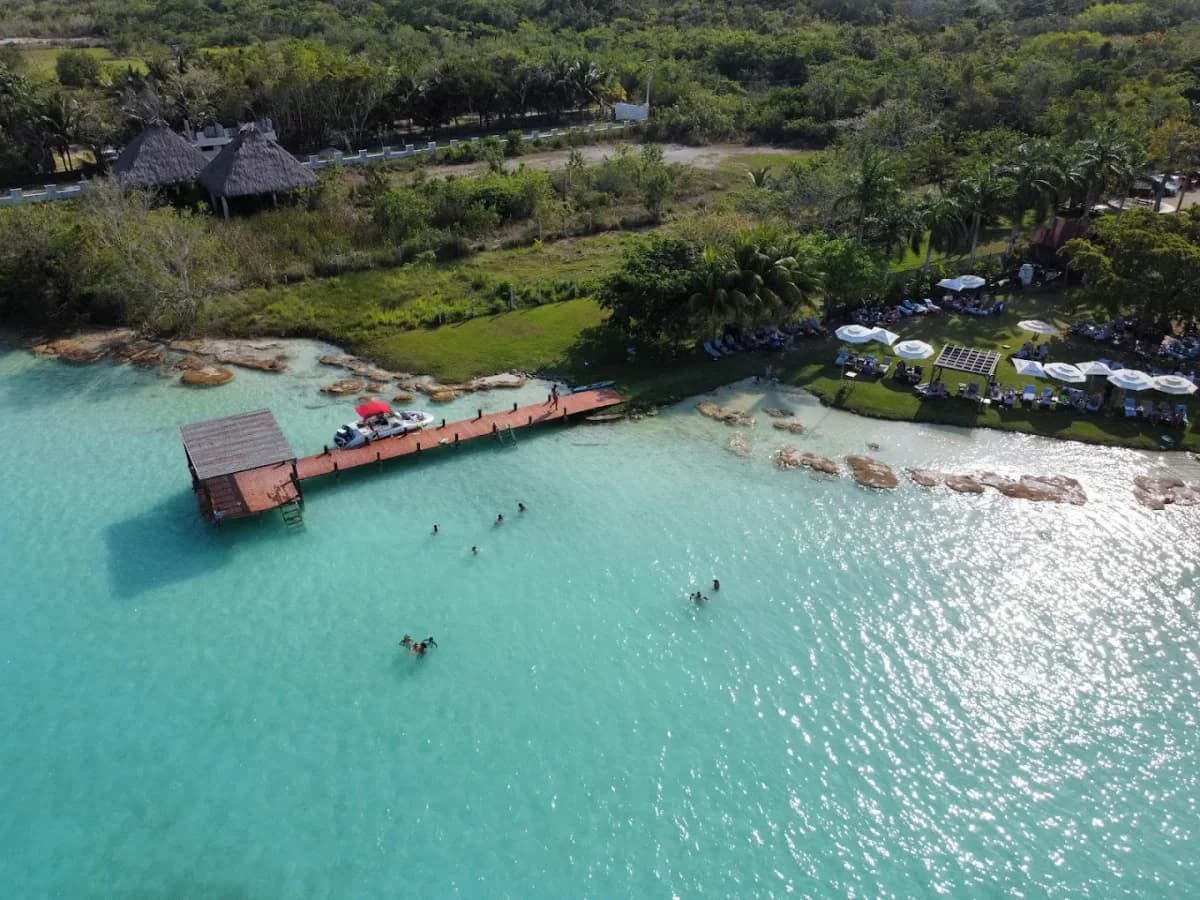 Beach clubs in Bacalar