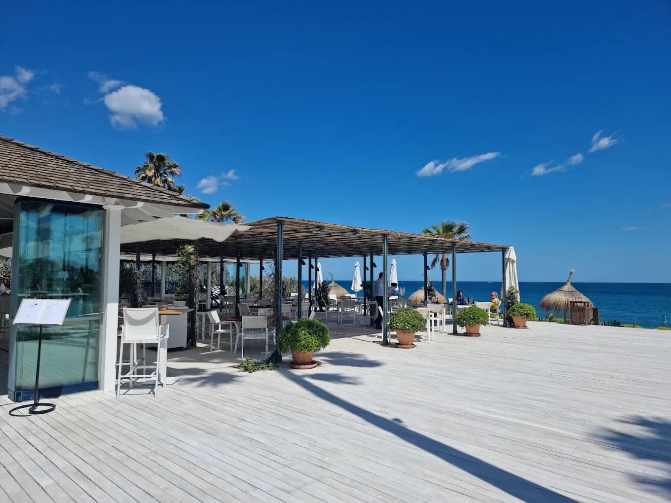 Beach clubs in Bahía de Casares