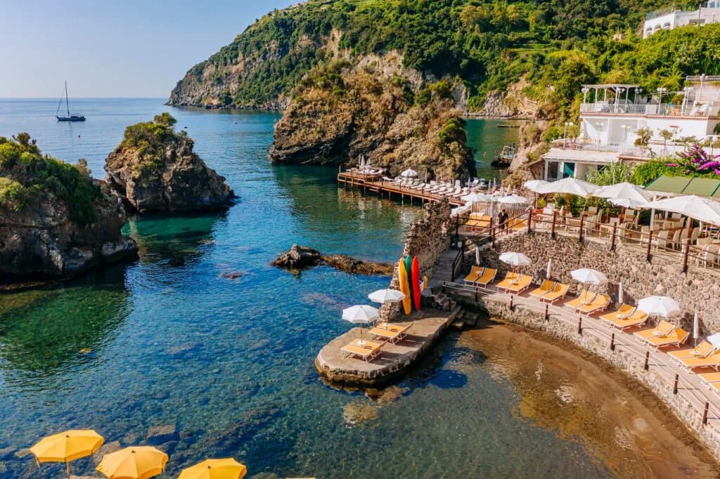 Beach clubs in Ischia