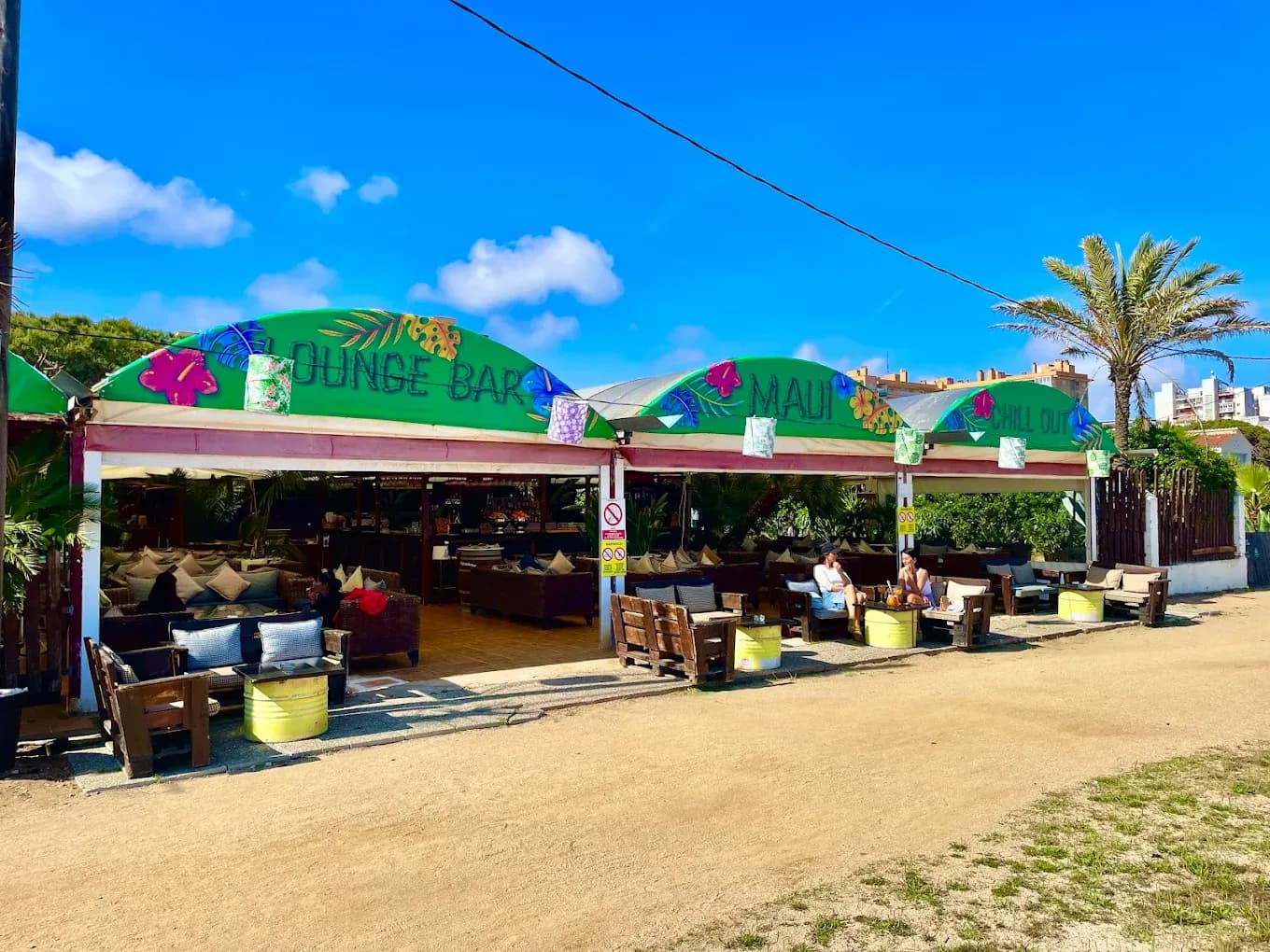 Beach clubs in Malgrat de Mar