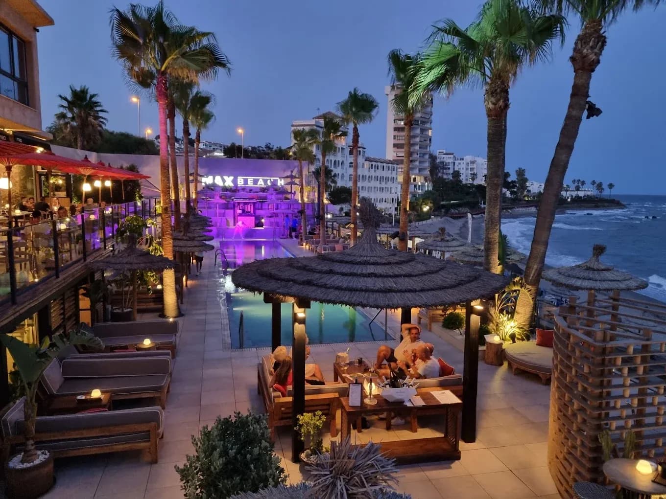 Beach clubs in Mijas Costa