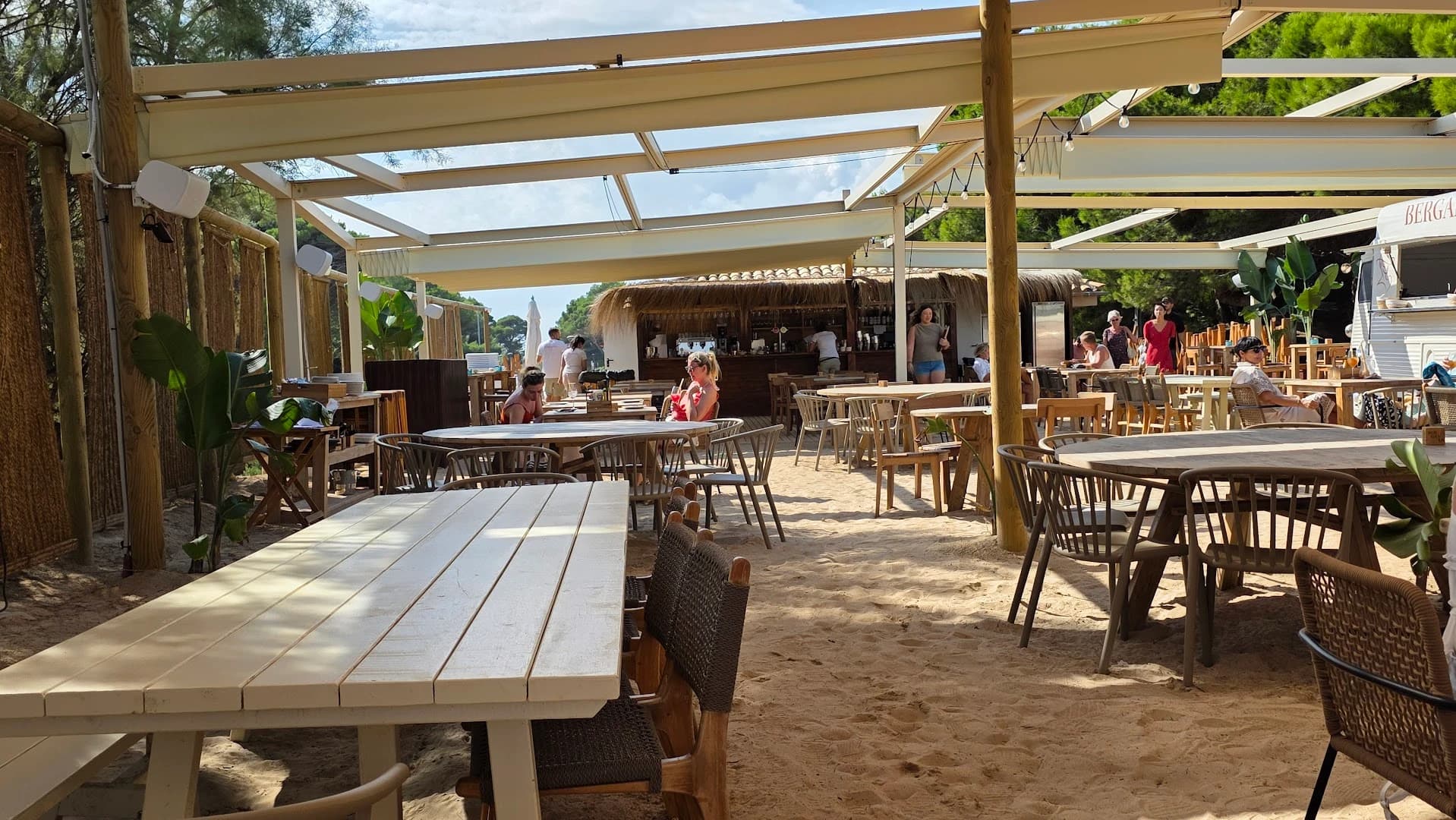Beach clubs in Platja de Muro