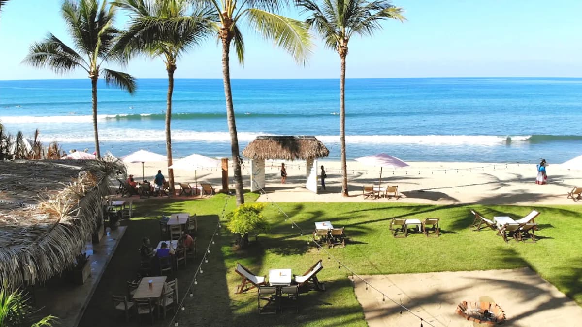 Beach clubs in Sayulita