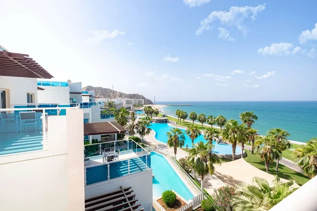 Beachfront pool on a 500m private beach at Radisson Blu Resort Fujairah, Dibba
