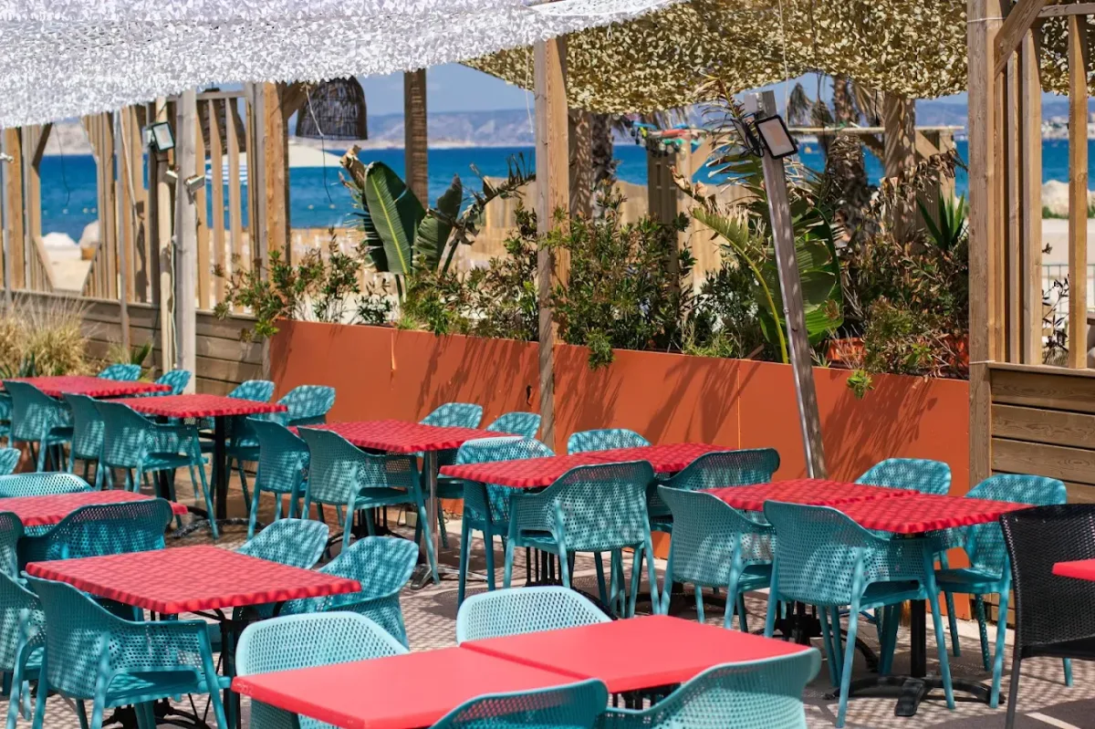 Tex-Mex plates and sandy sunbeds at Indigo Cafe, Escale Borely