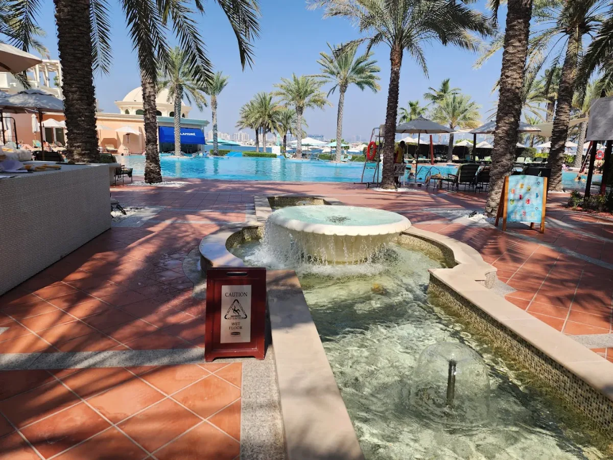 Private beach and pool day pass at Kempinski The Palm, West Crescent