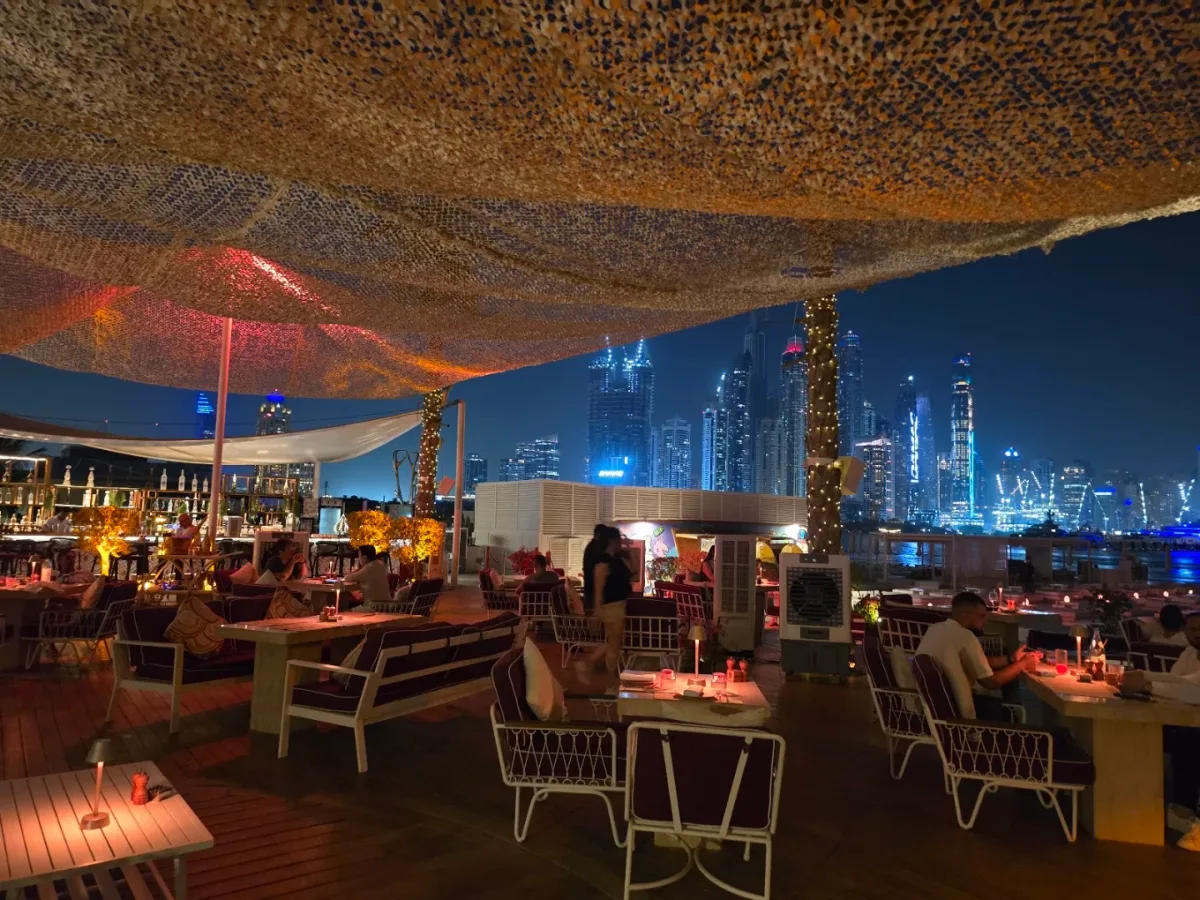 Private beach loungers and pool at Beach by FIVE, FIVE Palm Jumeirah