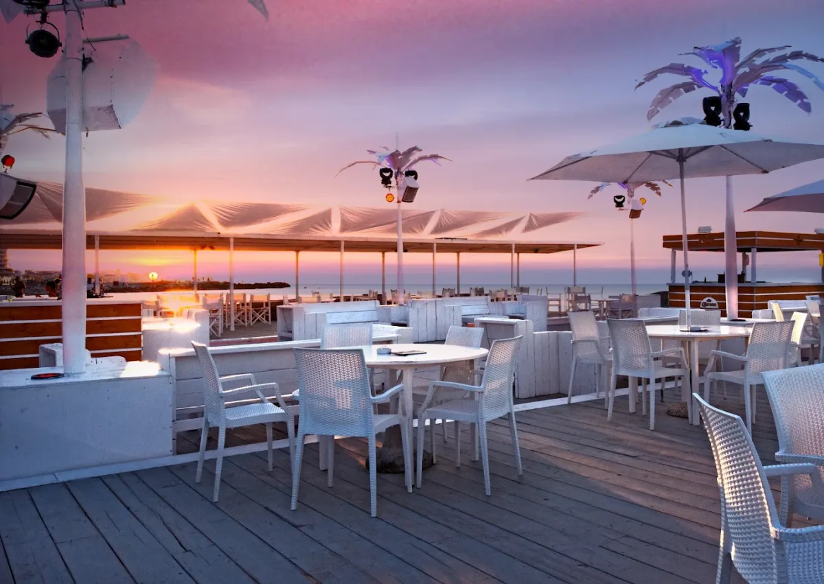 Design-led beach cafe with sunset aperitivo and DJ at Malindi Beach Cafe, Cattolica